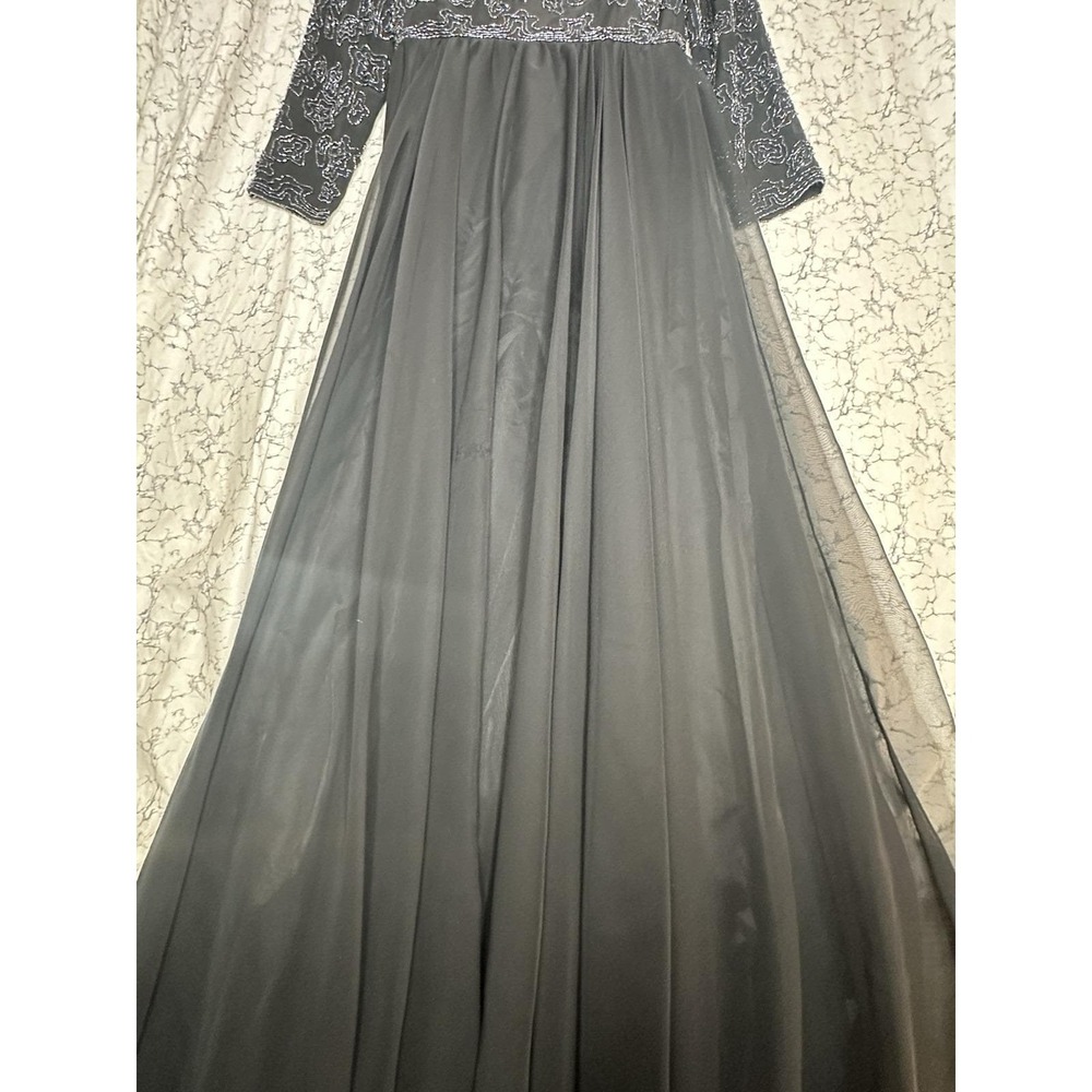 Vintage 1960s Jack Bryan Saks Fifth Ave Sparkle Embroidered Maxi Dress | Sz: 12 - Picture 8 of 13